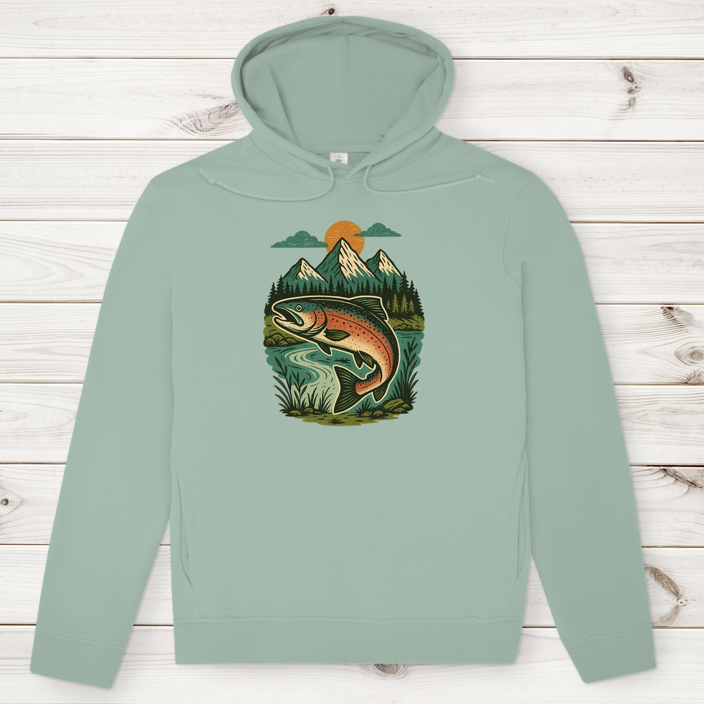 Herren Premium Bio Hoodie Salmon