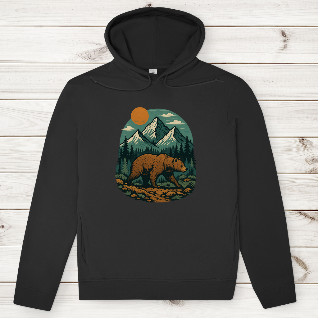 Herren Premium Bio Hoodie Bär