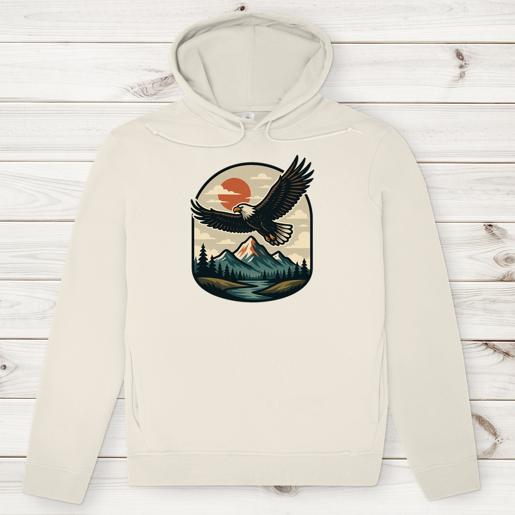 Hoodie Herren Premium 100% Bio Eagle