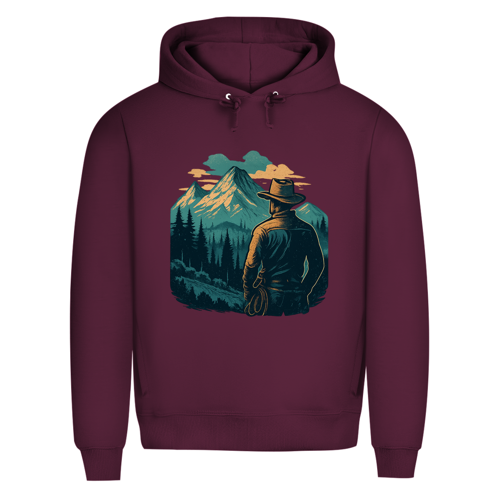 Herren Premium Bio Hoodie Cowboy