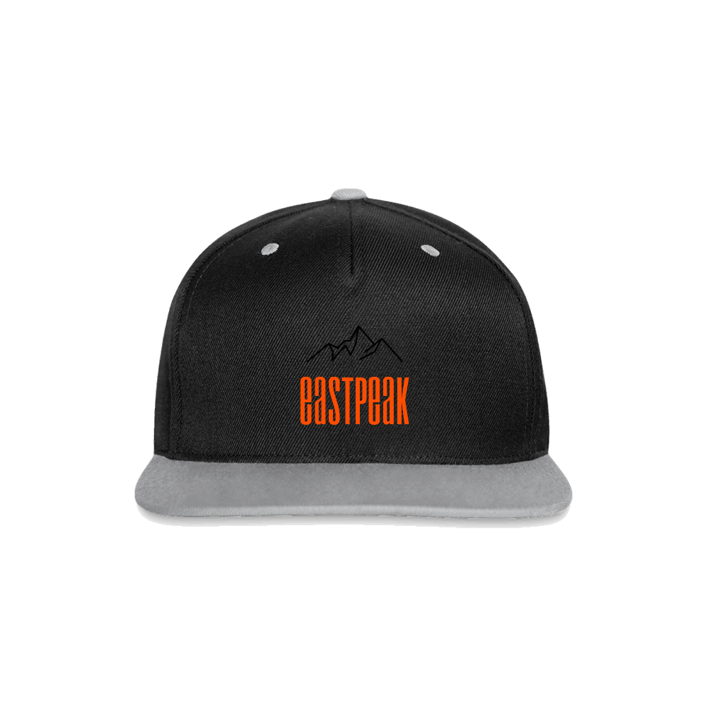 Kontrast Snapback Cap - Schwarz/Grau