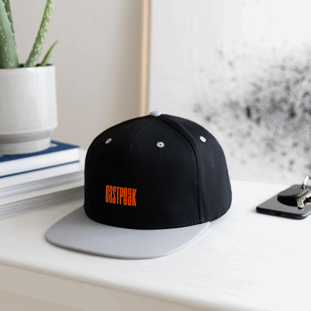 Kontrast Snapback Cap - Schwarz/Grau