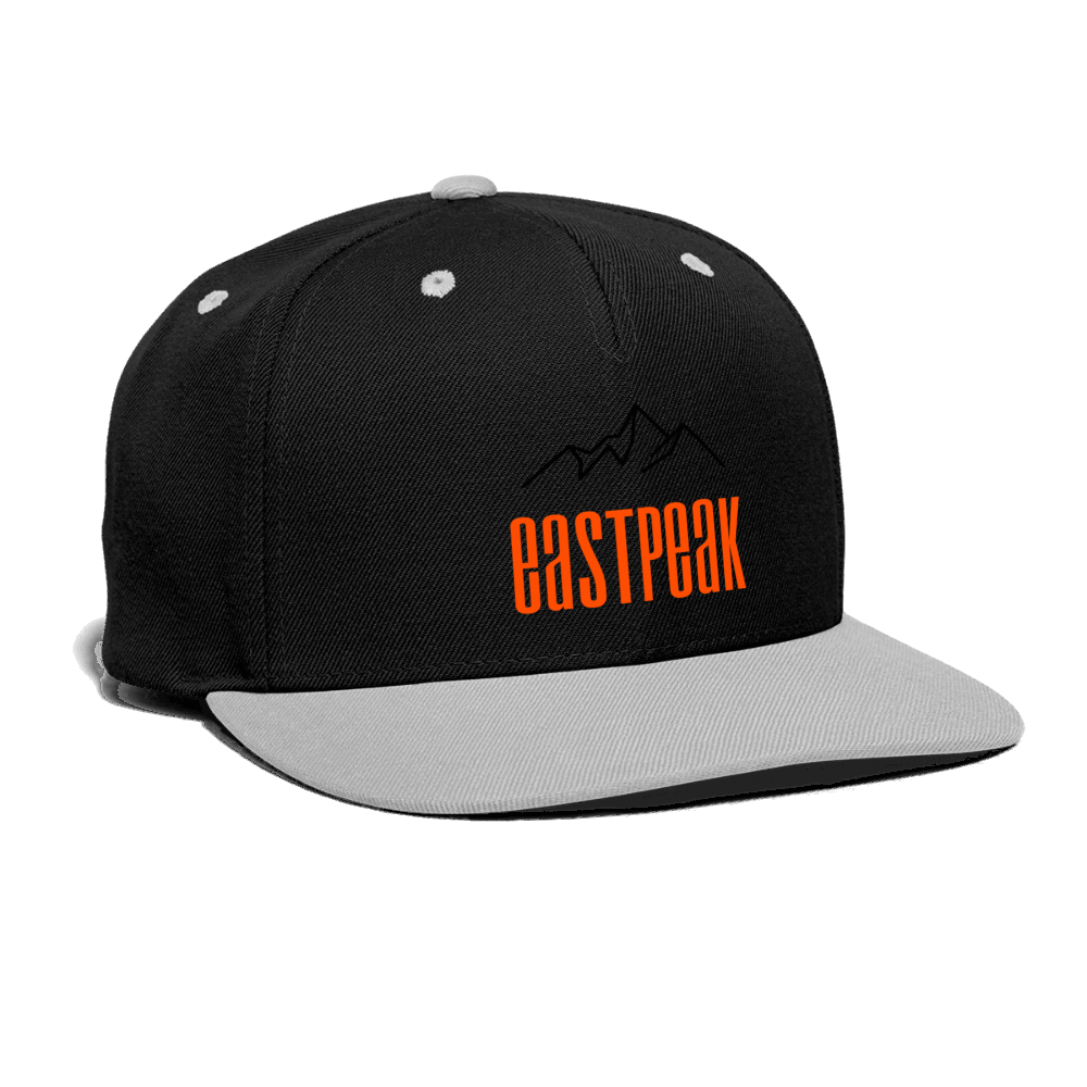 Kontrast Snapback Cap - Schwarz/Grau