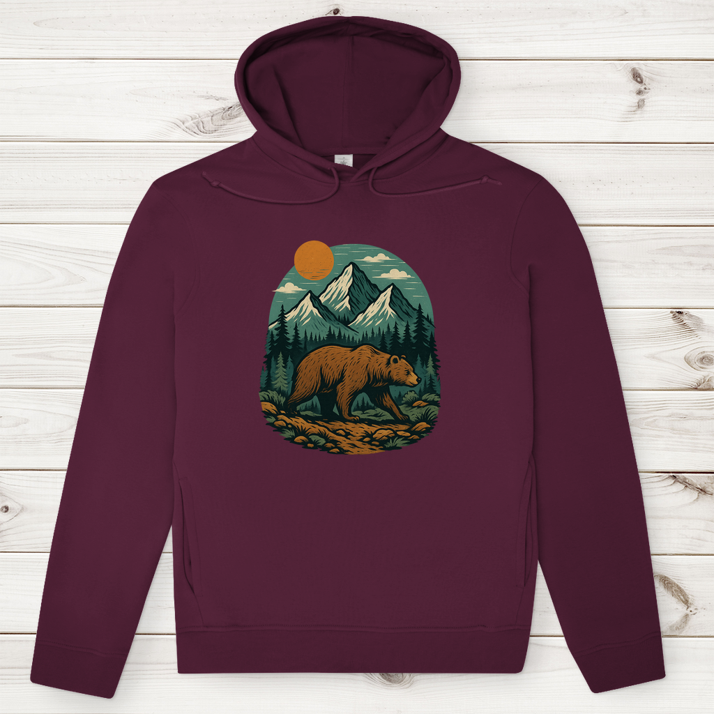 Herren Premium Bio Hoodie Bär