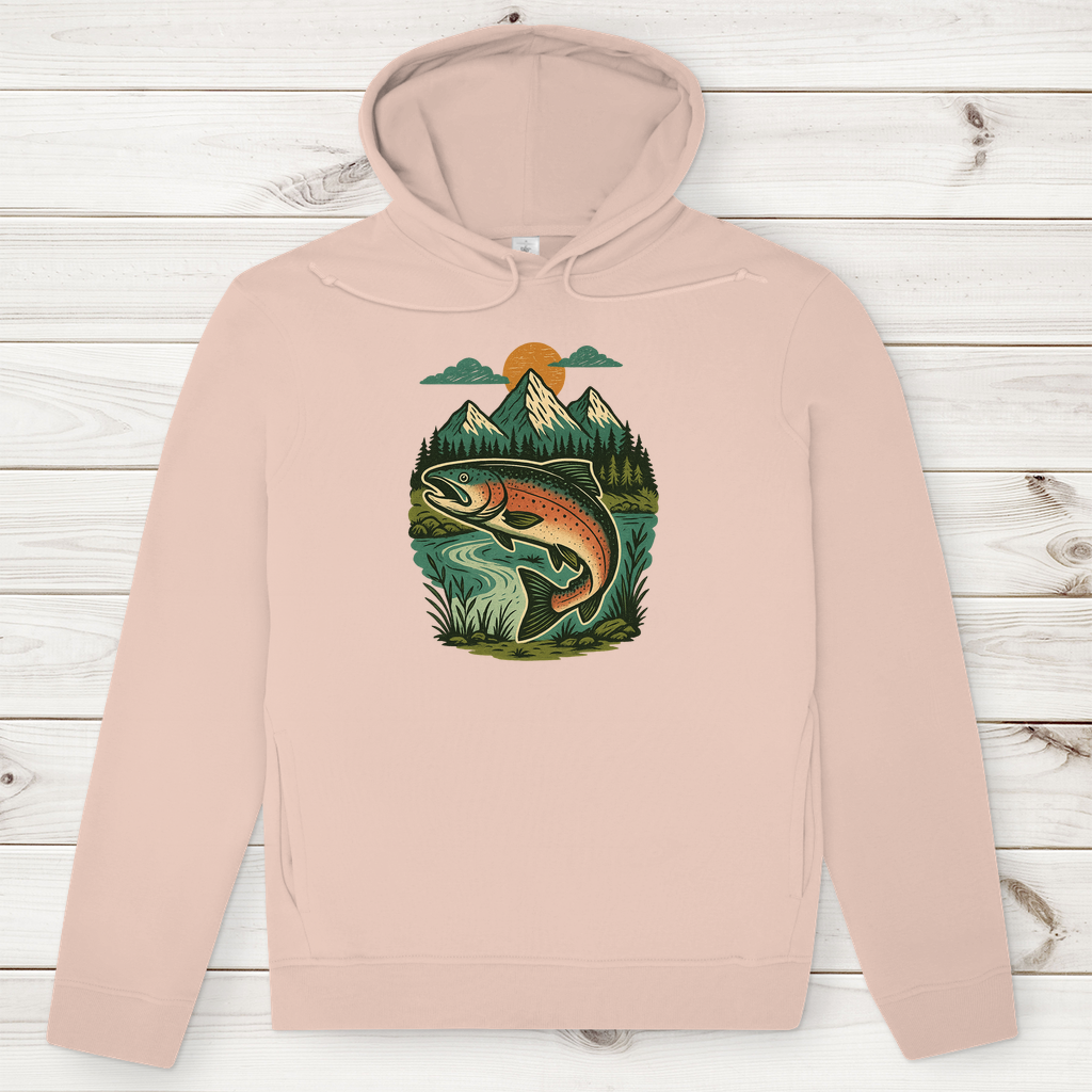 Herren Premium Bio Hoodie Salmon