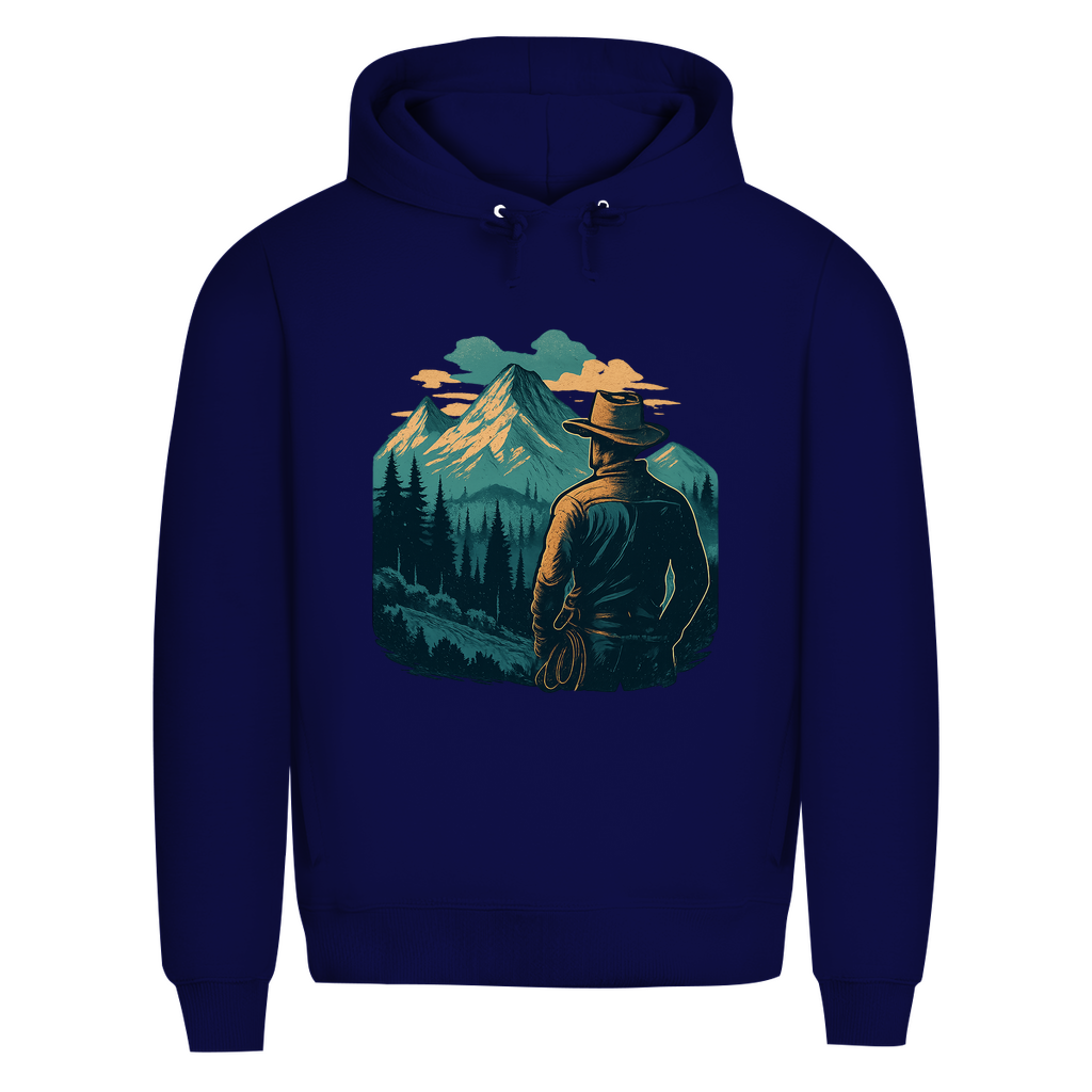 Herren Premium Bio Hoodie Cowboy