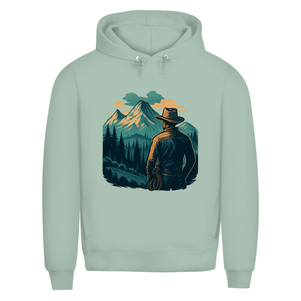 Herren Premium Bio Hoodie Cowboy