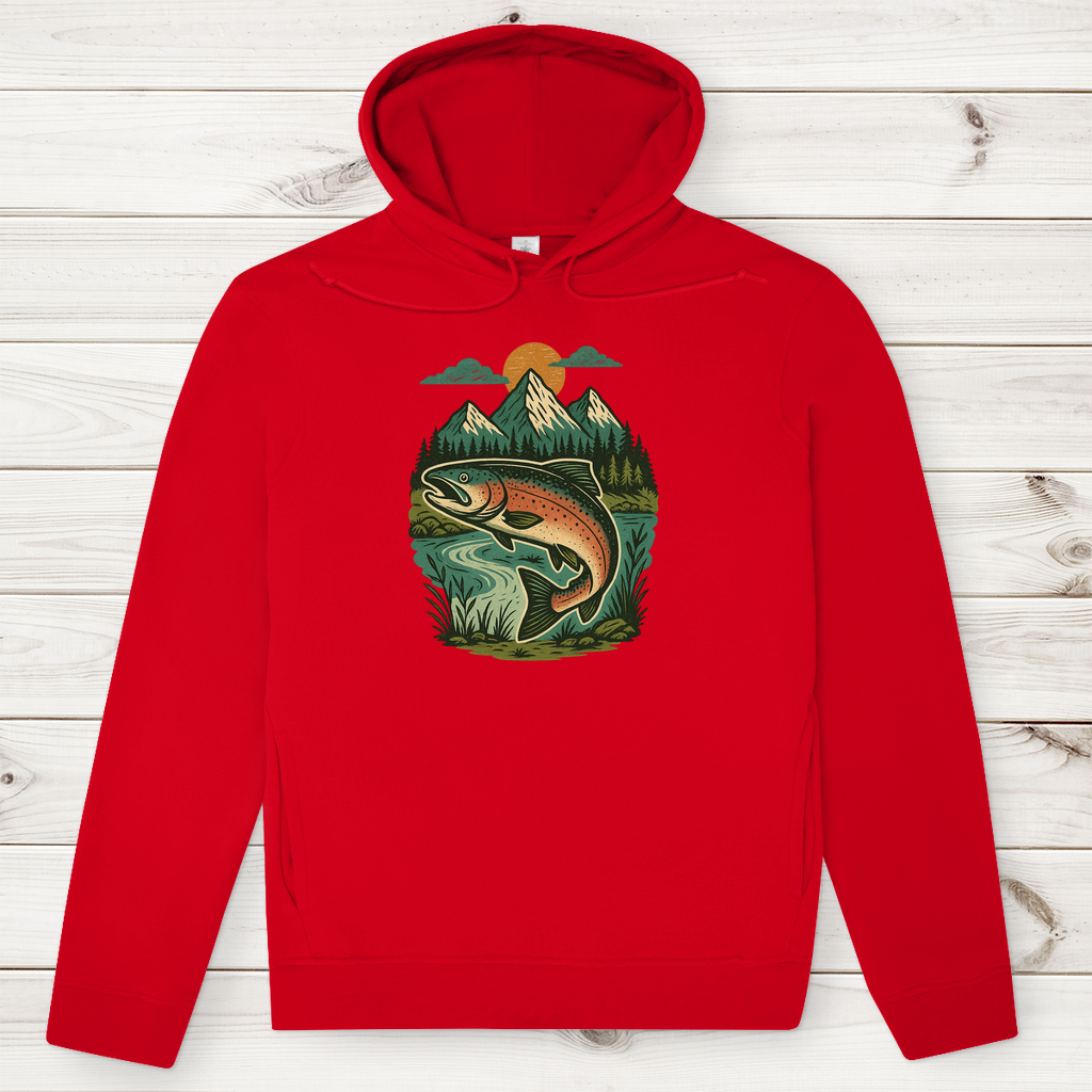 Herren Premium Bio Hoodie Salmon
