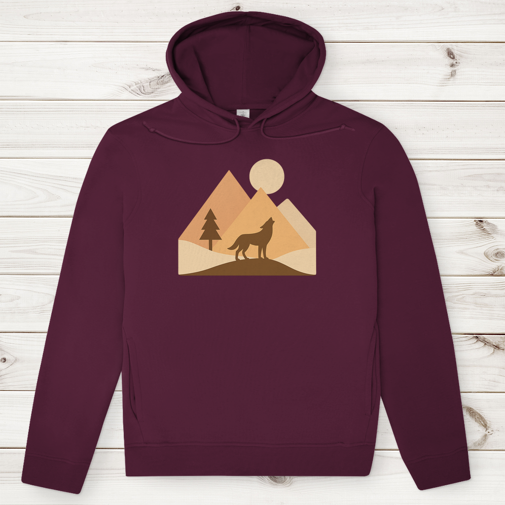 Herren Premium Bio Hoodie Wulf