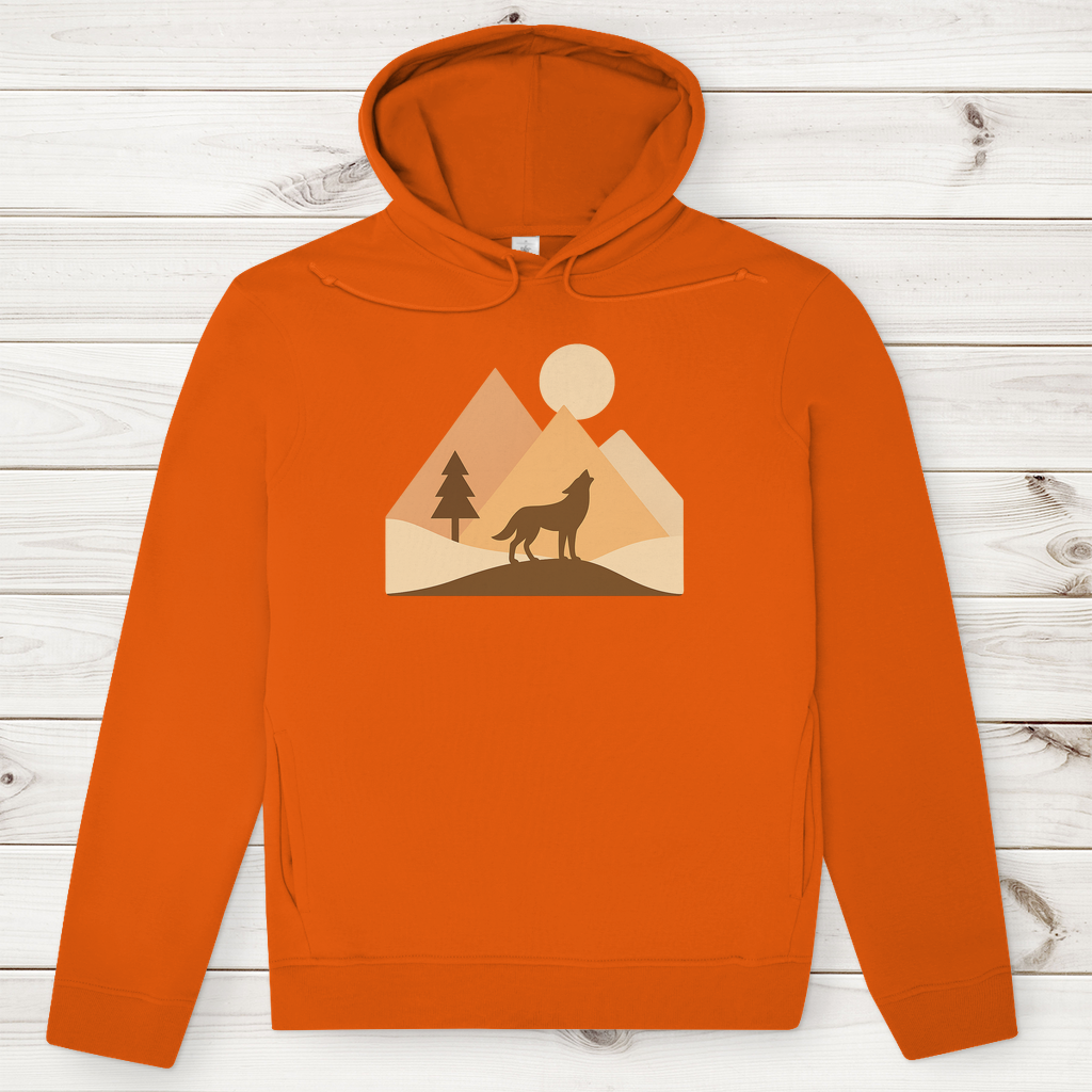 Herren Premium Bio Hoodie Wulf
