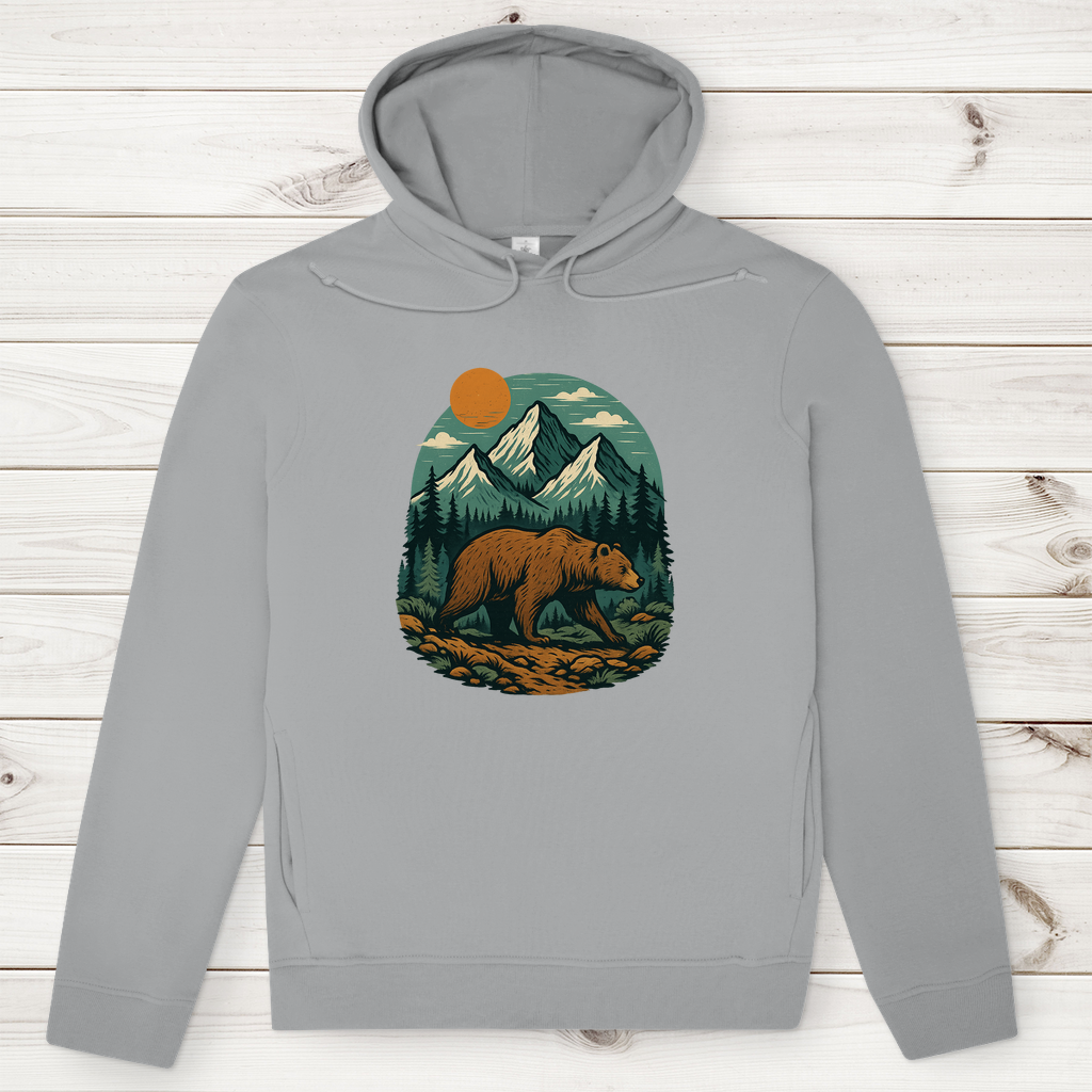 Herren Premium Bio Hoodie Bär