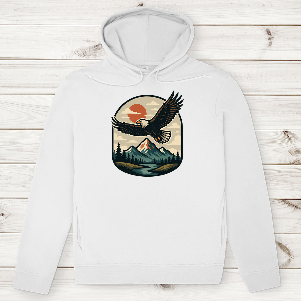 Hoodie Herren Premium 100% Bio Eagle
