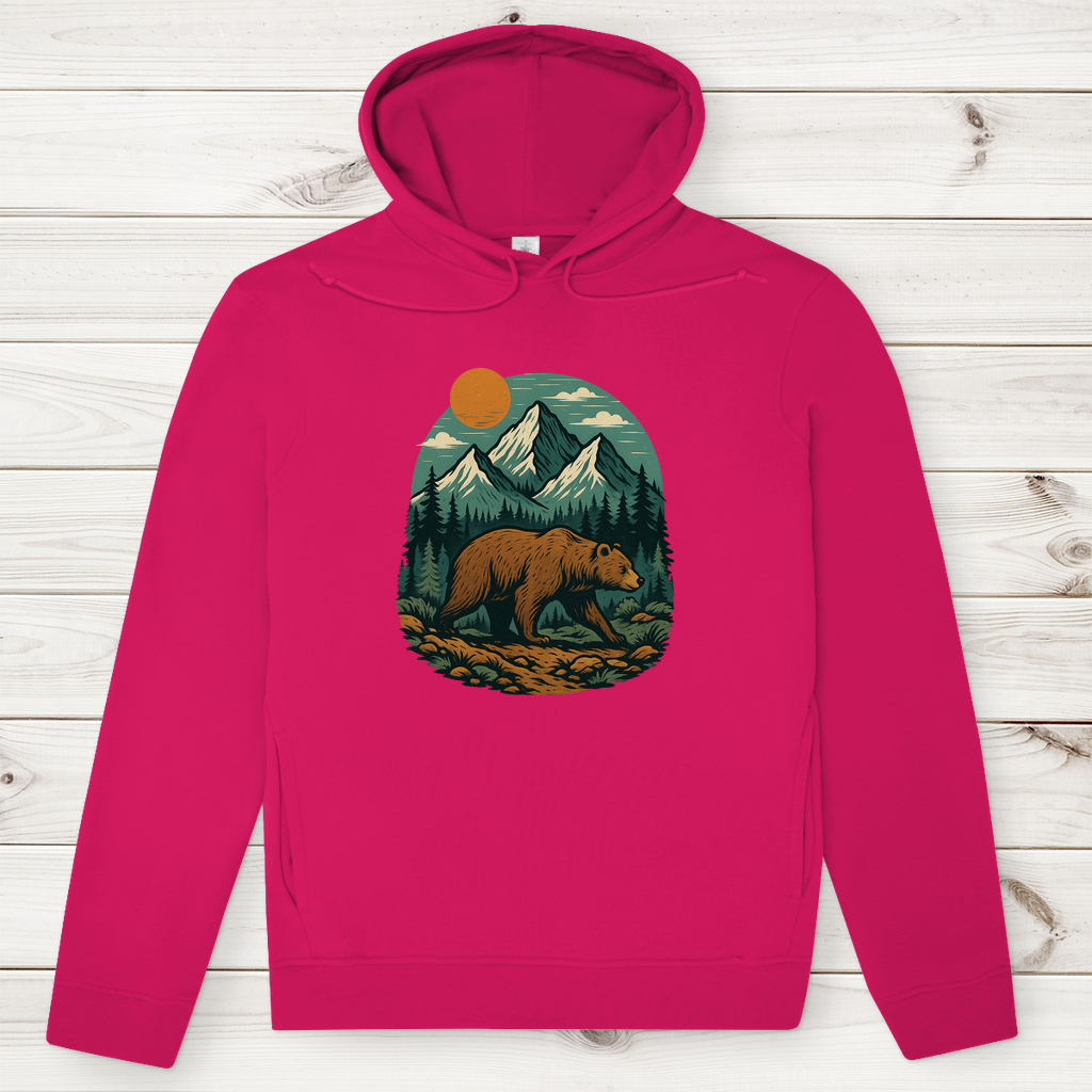 Herren Premium Bio Hoodie Bär