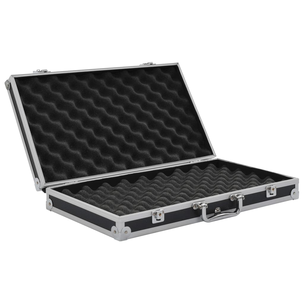Waffenkoffer Aluminium ABS Schwarz