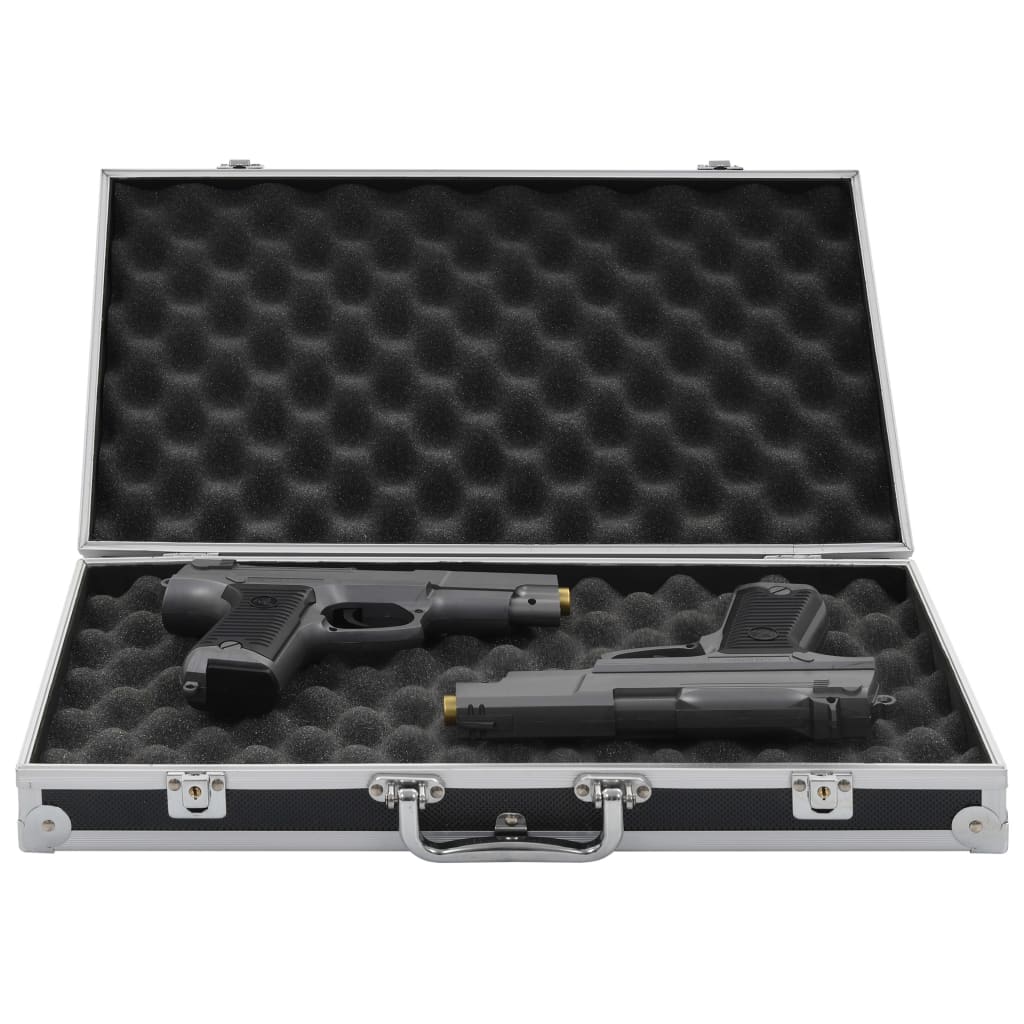 Waffenkoffer Aluminium ABS Schwarz
