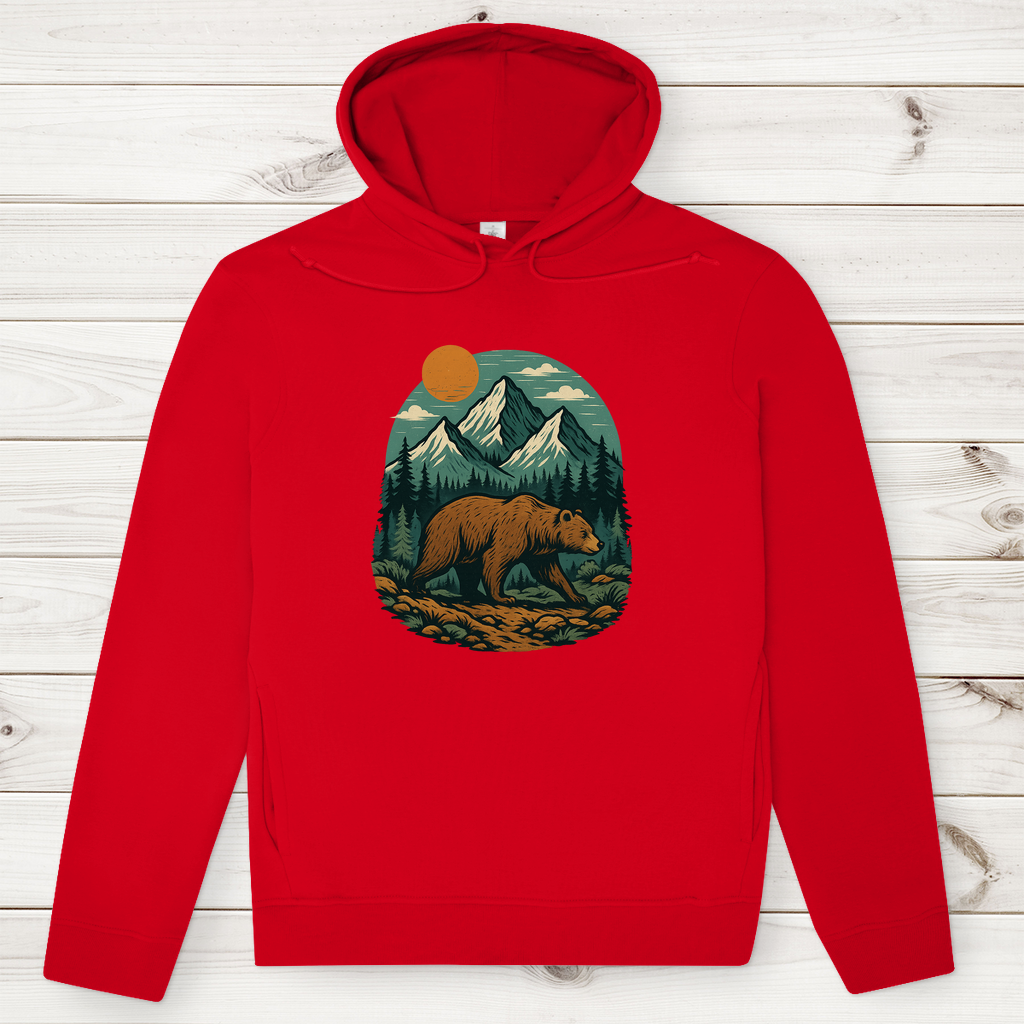 Herren Premium Bio Hoodie Bär