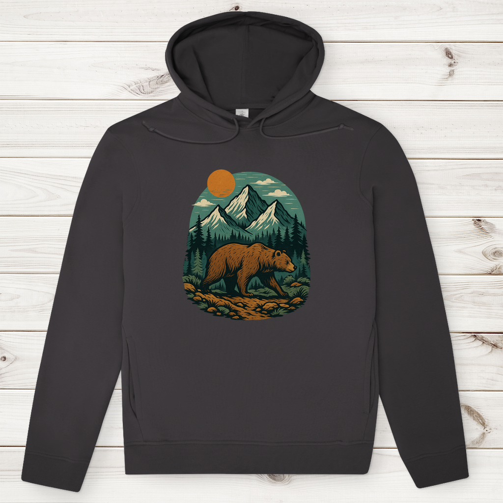 Herren Premium Bio Hoodie Bär