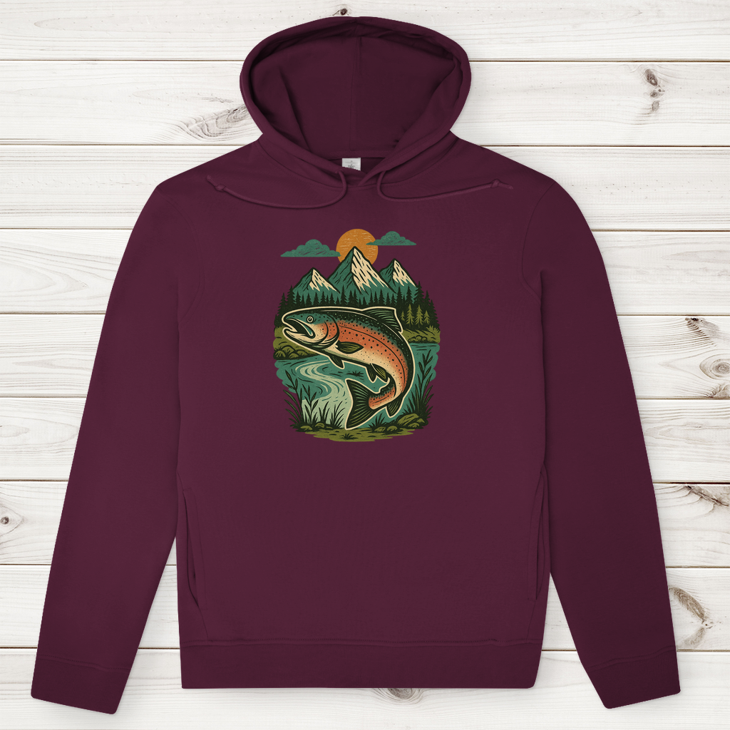 Herren Premium Bio Hoodie Salmon