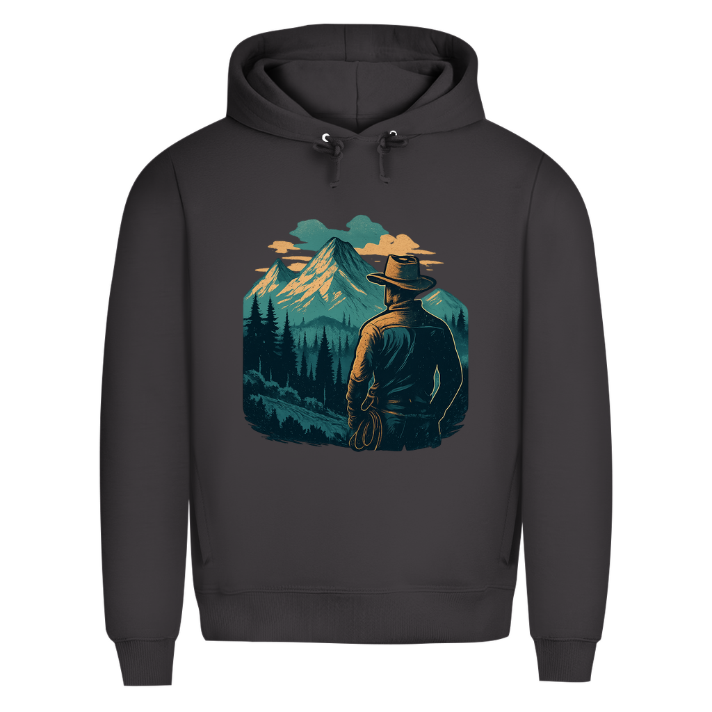 Herren Premium Bio Hoodie Cowboy