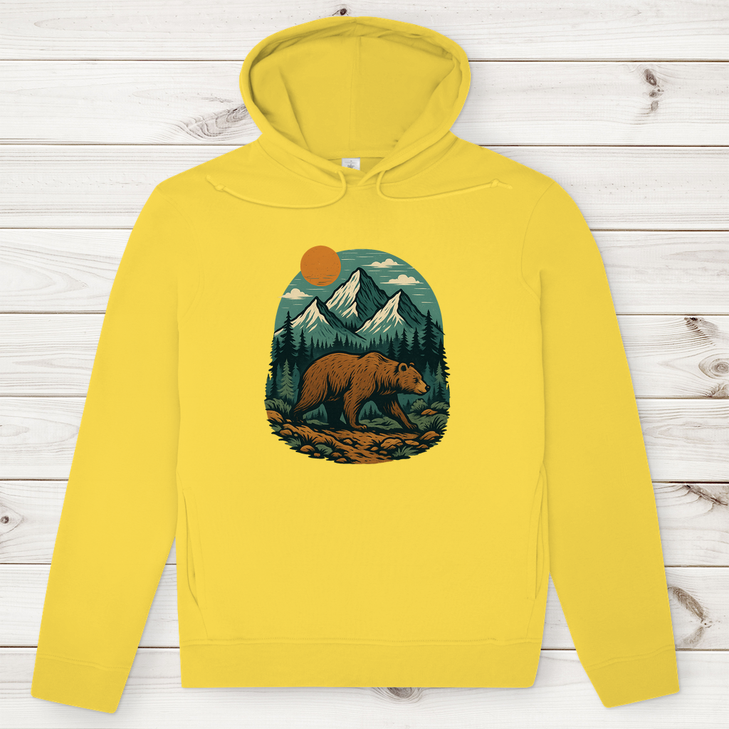 Herren Premium Bio Hoodie Bär