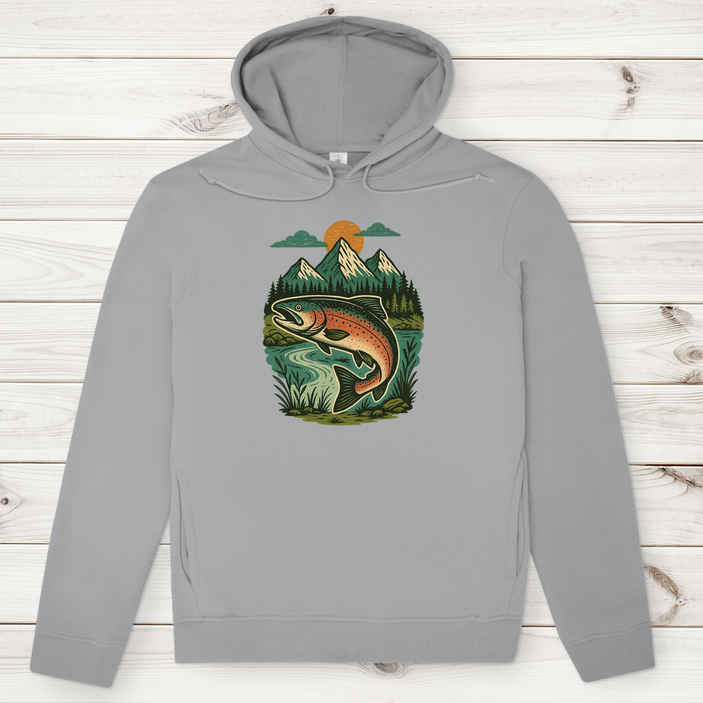 Herren Premium Bio Hoodie Salmon