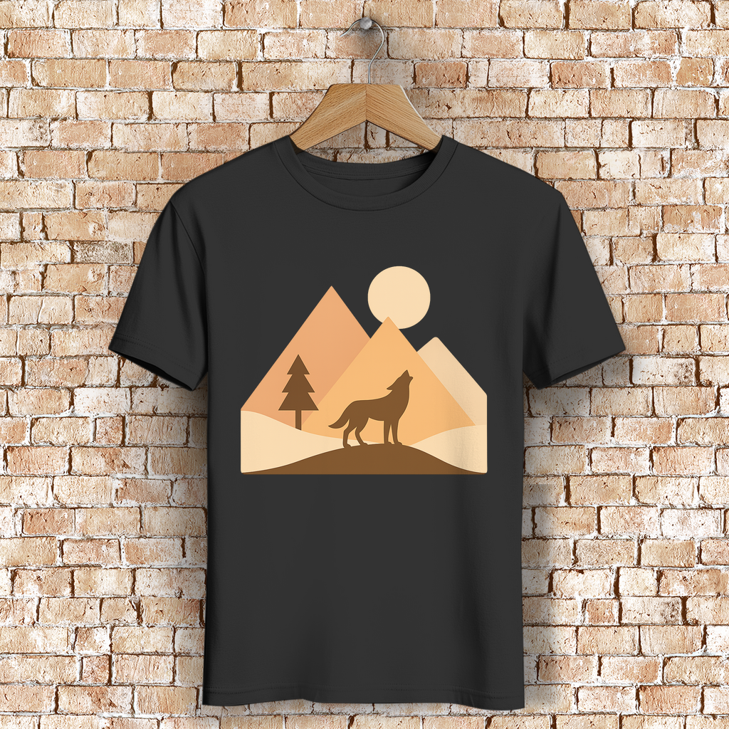 Herren Premium Bio T-Shirt Wulf
