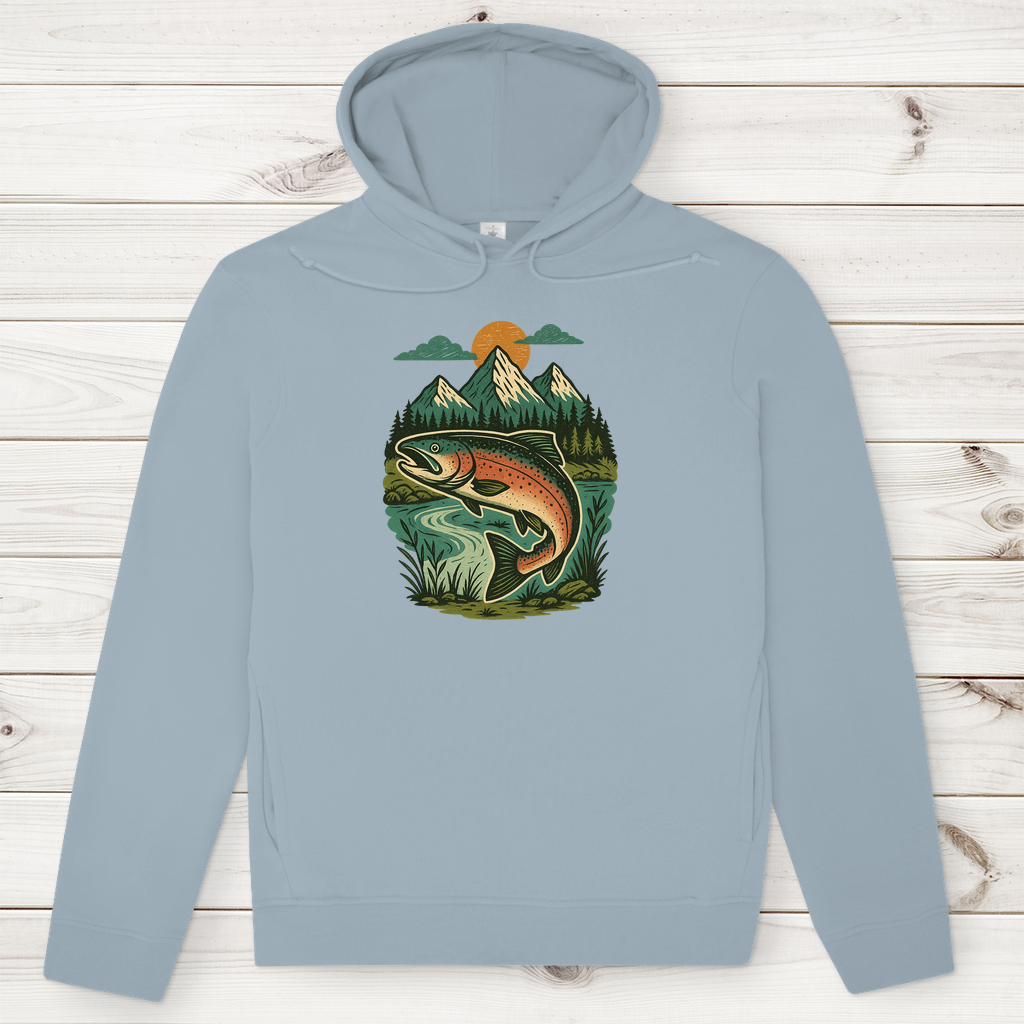 Herren Premium Bio Hoodie Salmon