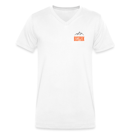 Men's Organic V-Neck T-Shirt - white
