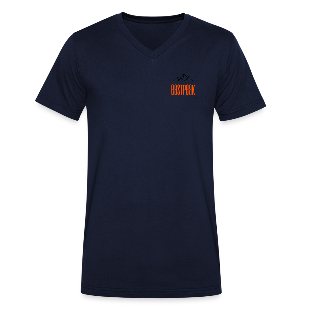 Men's Organic V-Neck T-Shirt - navy