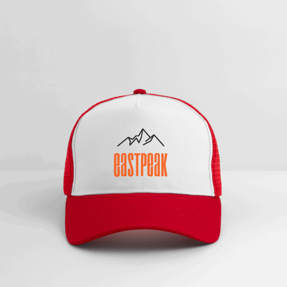 Trucker Cap - Weiß/Rot