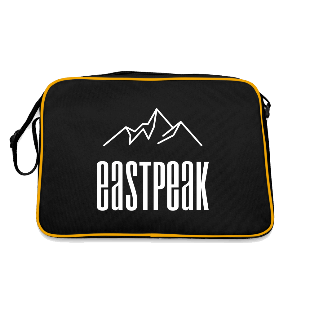 Eastpeak Retro Tasche - Schwarz/Gold