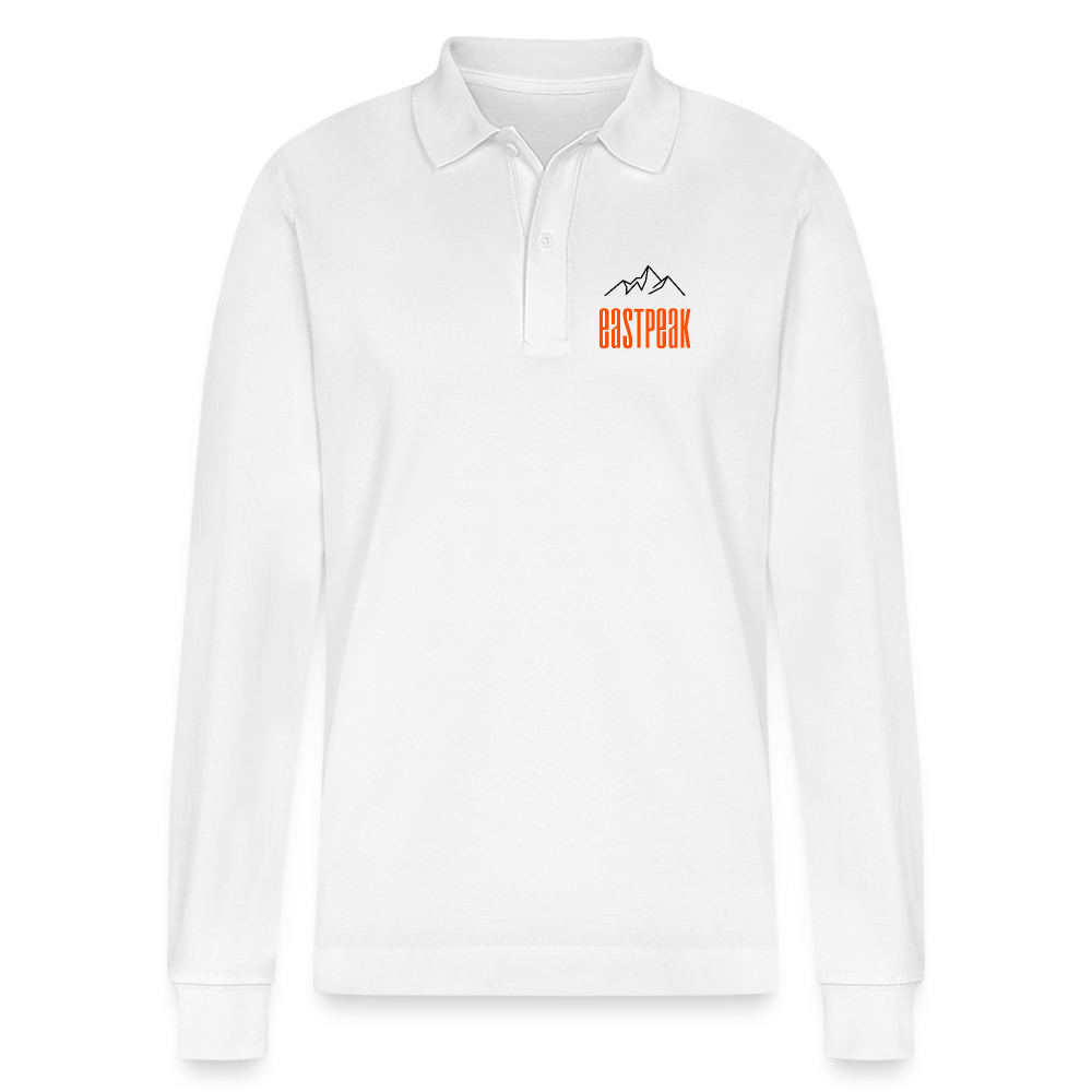 Stanley/Stella Organic Unisex Long-Sleeved Polo Shirt Prepster - white