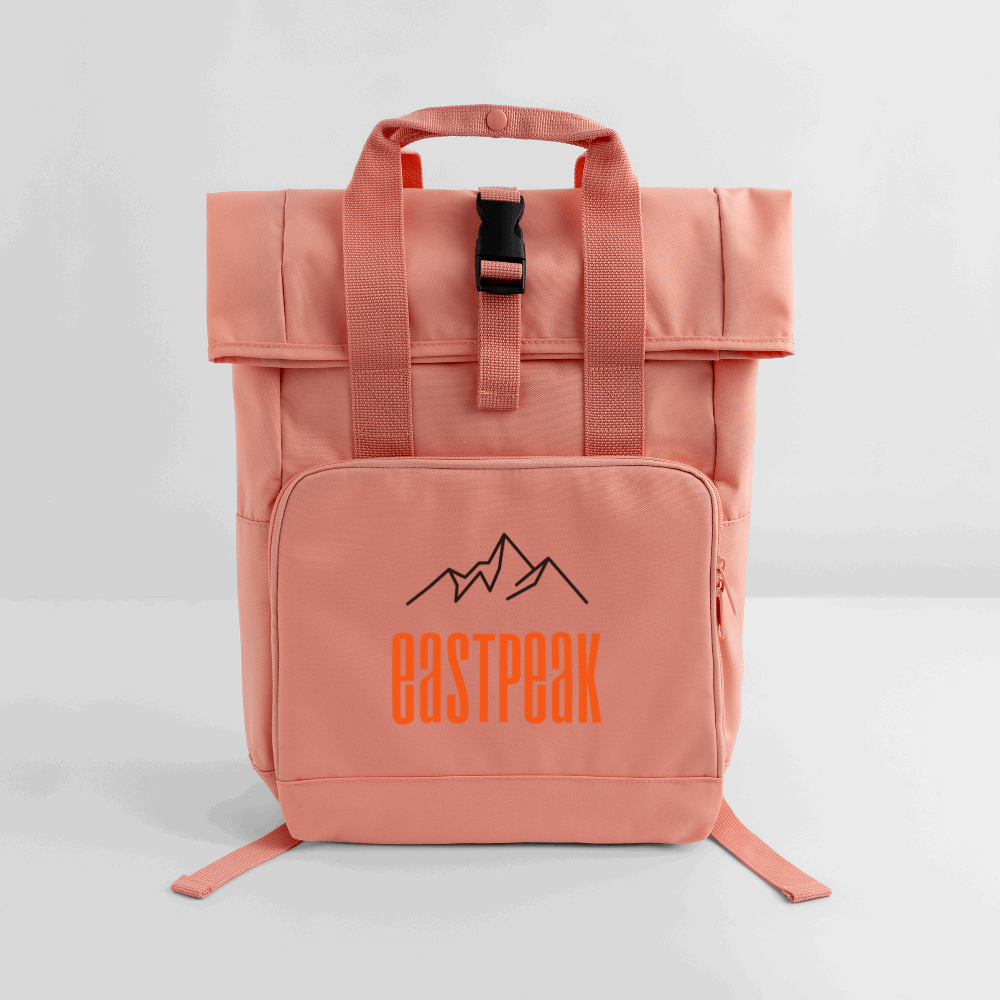 Rolltop Rucksack mit zwei Griffen - Schwarz