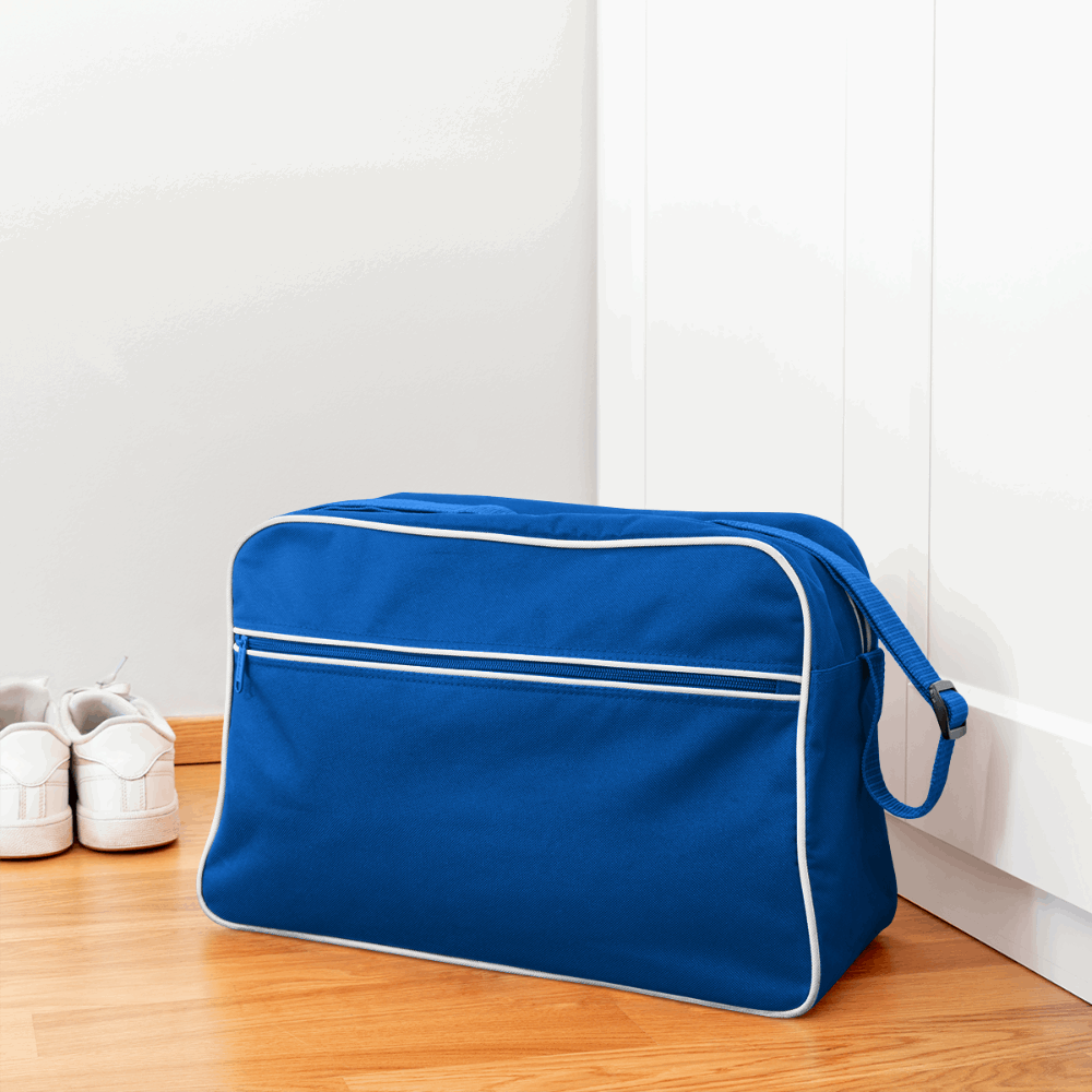 Eastpeak Retro Tasche - Blau/Weiß
