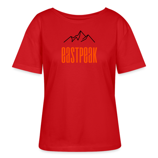 Eastpeak Relaxed Rundhals Frauen Bio-T-Shirt SERENA - Rot