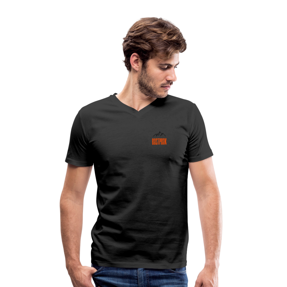 Men's Organic V-Neck T-Shirt - black