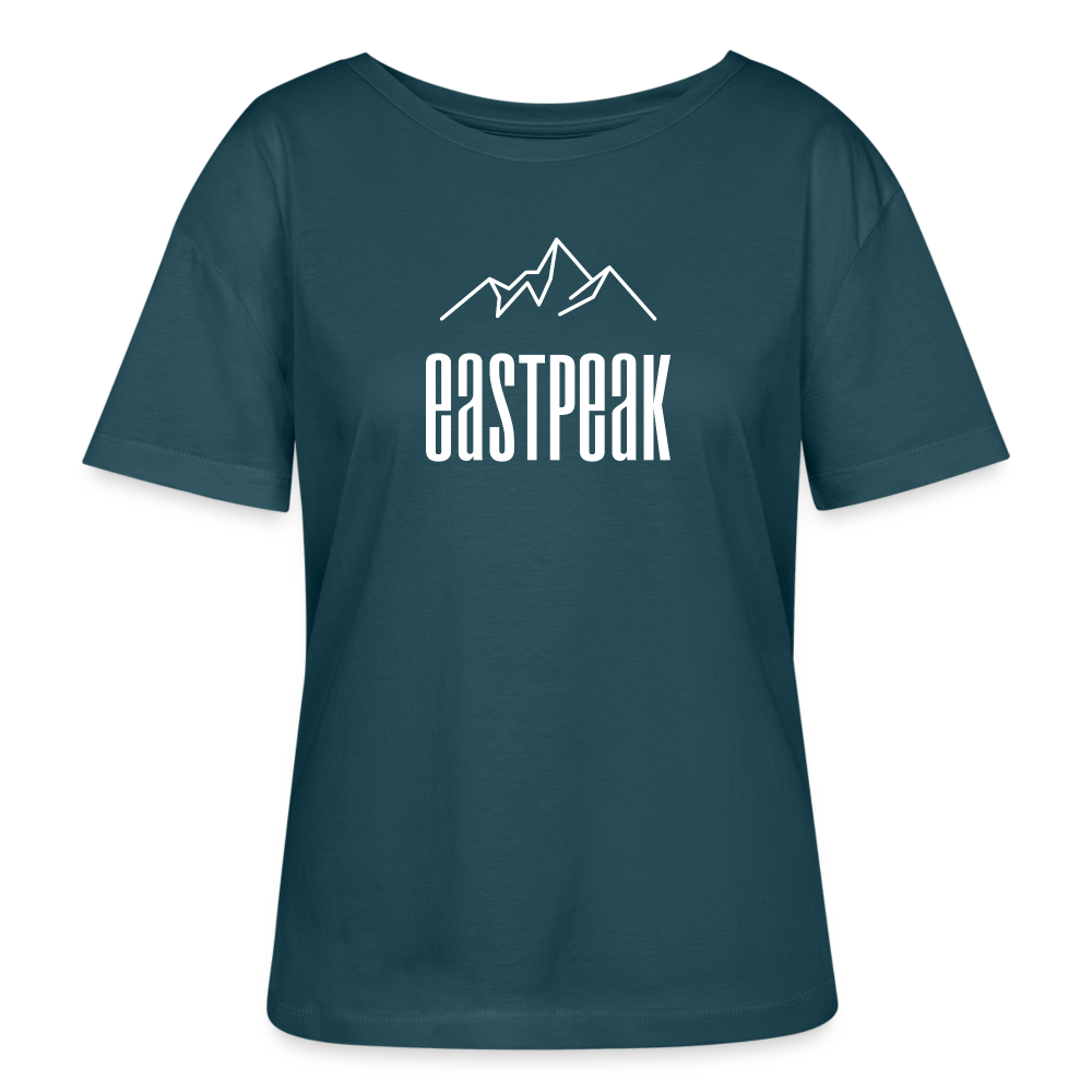 Eastpeak Relaxed Rundhals Frauen Bio-T-Shirt SERENA - Dunkles Petrol