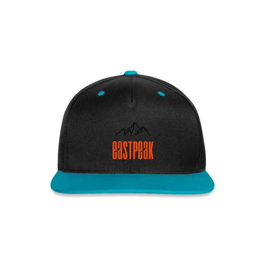 Kontrast Snapback Cap - Schwarz/Türkis