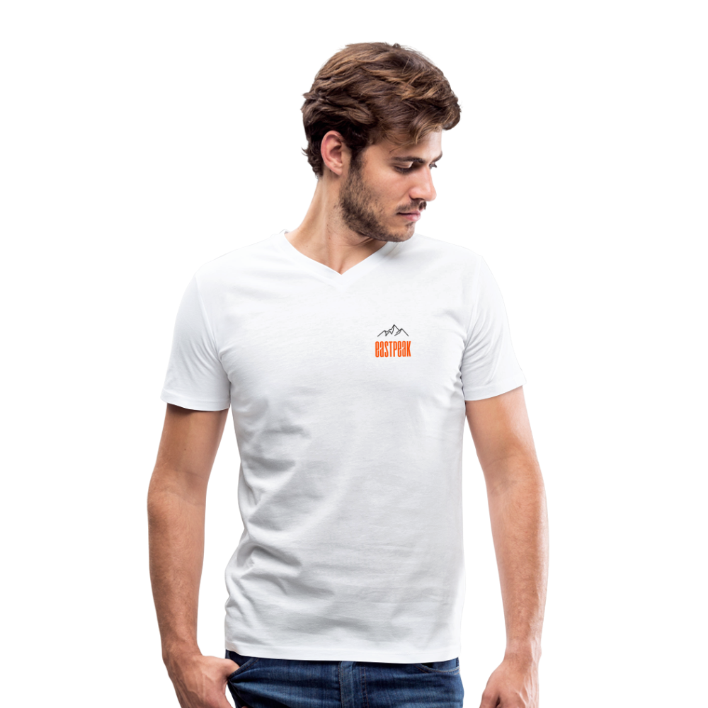 Men's Organic V-Neck T-Shirt - white