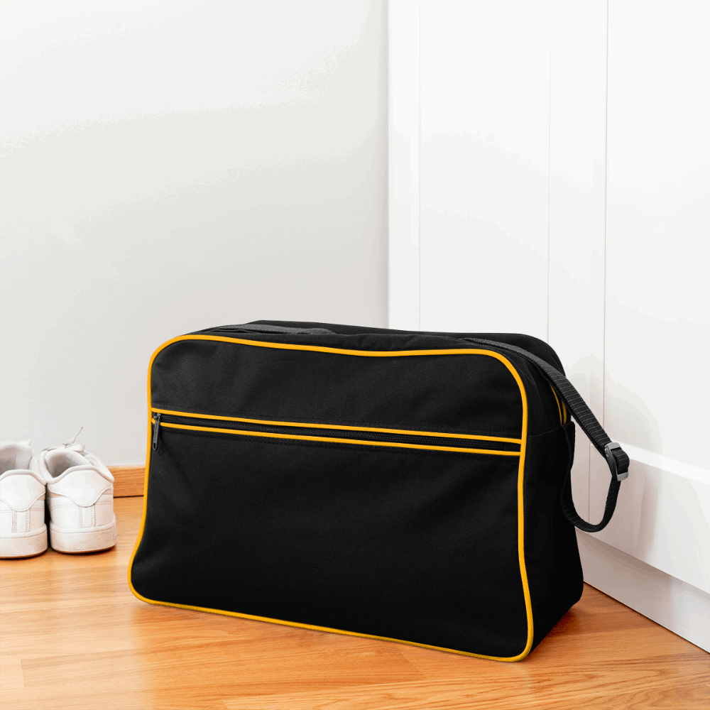 Eastpeak Retro Tasche - Schwarz/Gold
