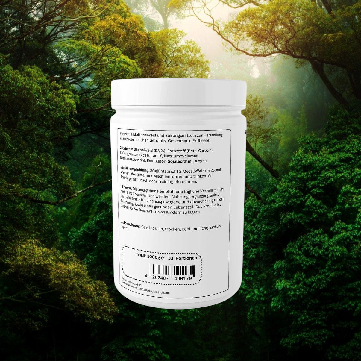 Premium Molke Protein Erdbeere - 1.000g