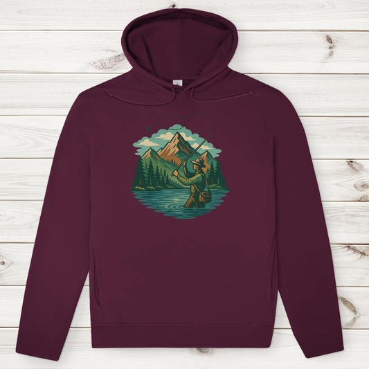 Herren Premium Bio Hoodie Fish