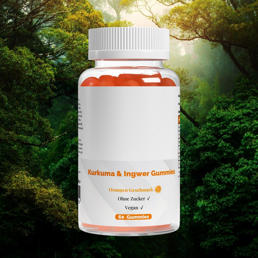Kurkuma + Ingwer + Schwarzer Pfeffer Gummies - 60 Stk.