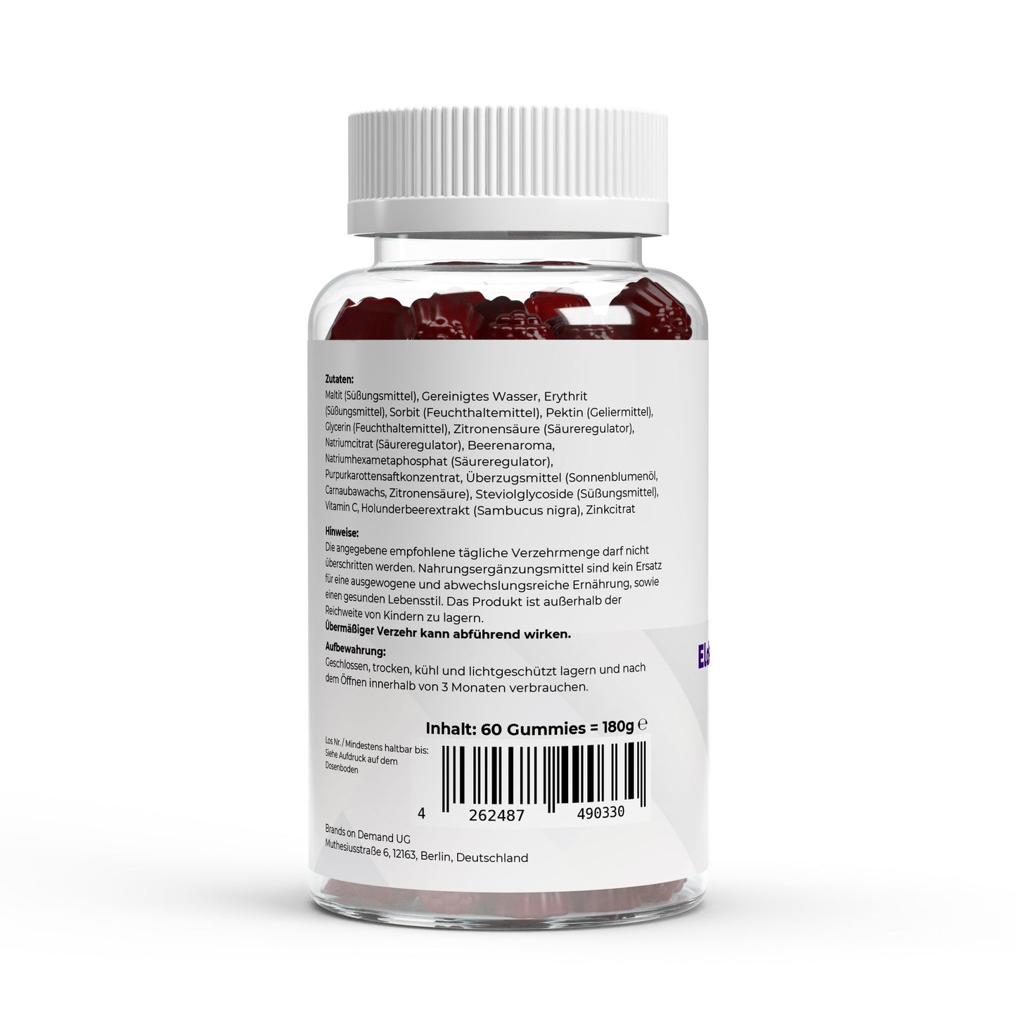 Elderberry + Vitamin C + Zink Gummies - 60 Stk.