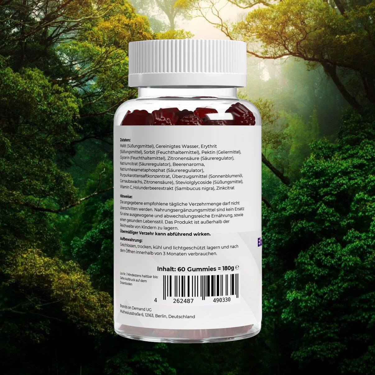 Elderberry + Vitamin C + Zink Gummies - 60 Stk.