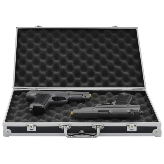 Waffenkoffer Aluminium ABS Schwarz