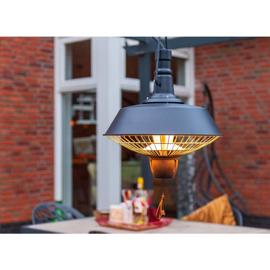 Deckenheizstrahler Indus 2100 W Halogen Schwarz RSH16