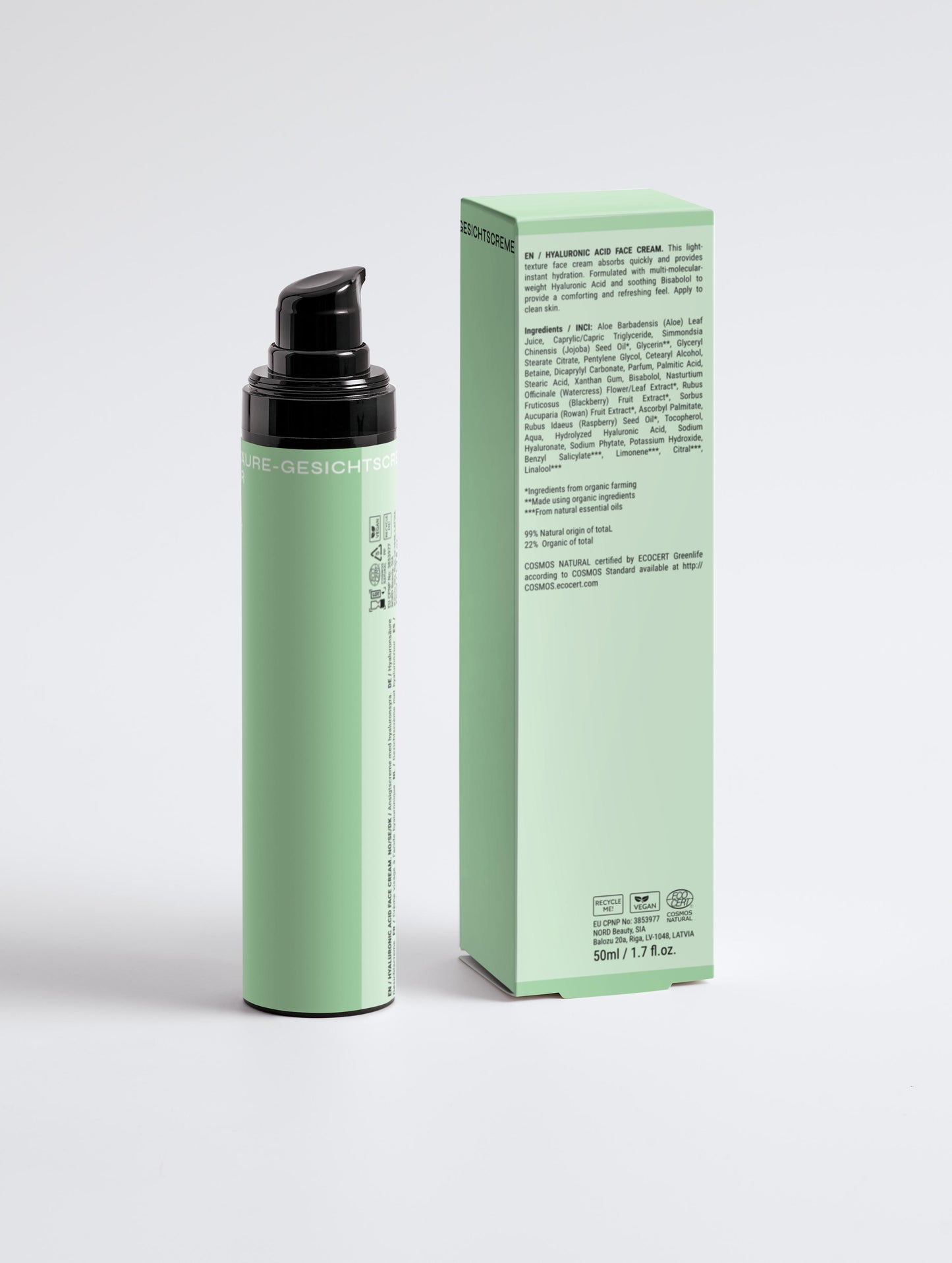 Hyaluronsäure-Gesichtscreme für Männer 50ml