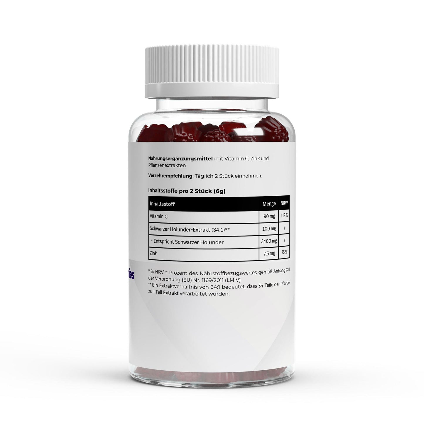 Elderberry + Vitamin C + Zink Gummies - 60 Stk.