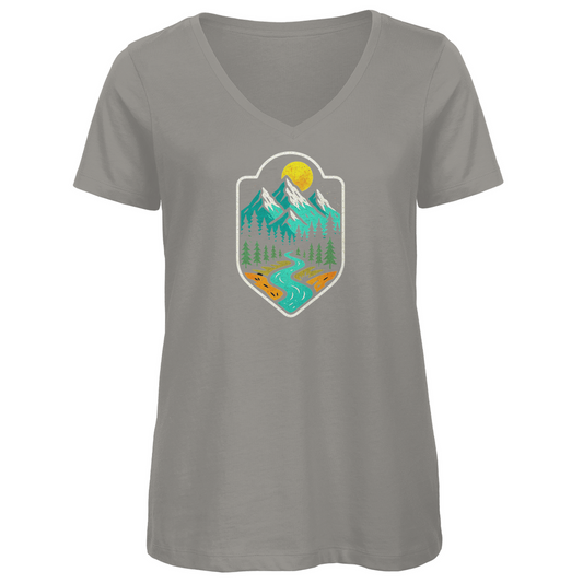 T-Shirt Damen Premium Bio V-Neck